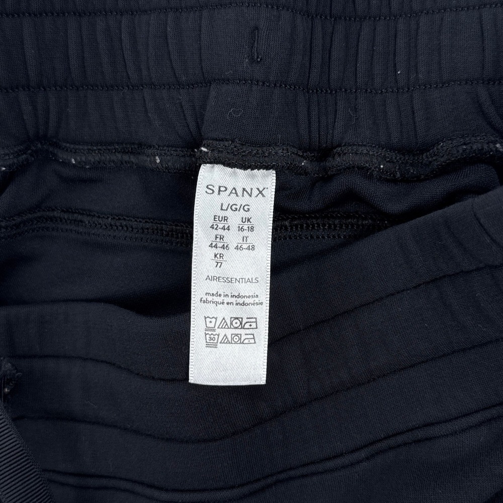 Spanx AirEssentials Tapered Pants Womens Large Black Lounge Sweatpants 50240R - Picture 2 of 10